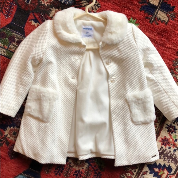 mayoral white jacket